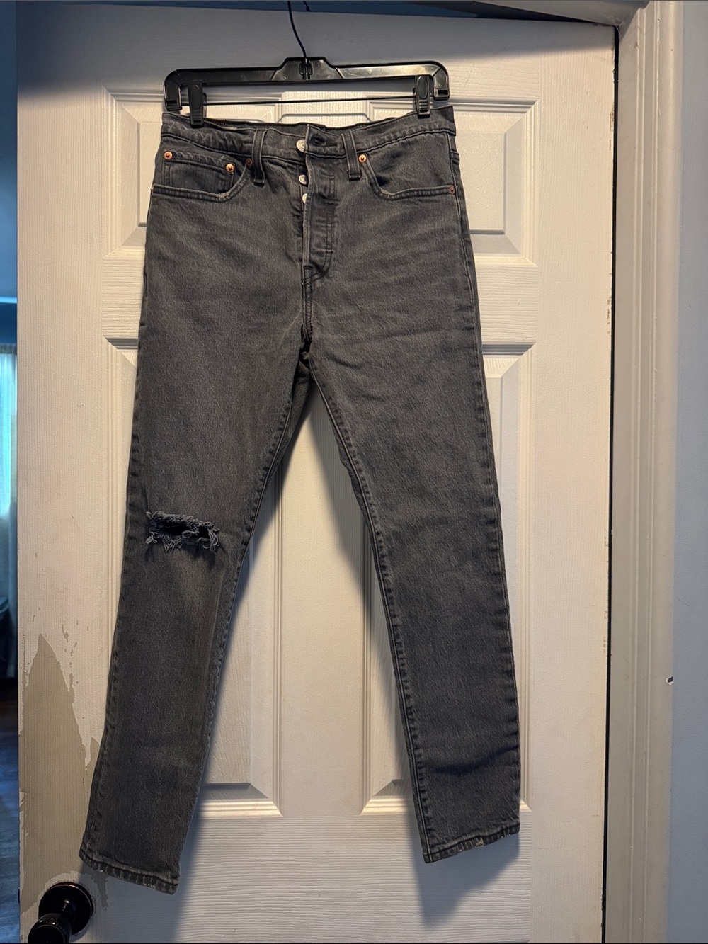 Levi's 501 Gray Wash Jeans 27x28